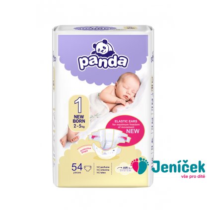 BELLA PANDA Newborn 54 ks (2-5 kg) - jednorázové pleny