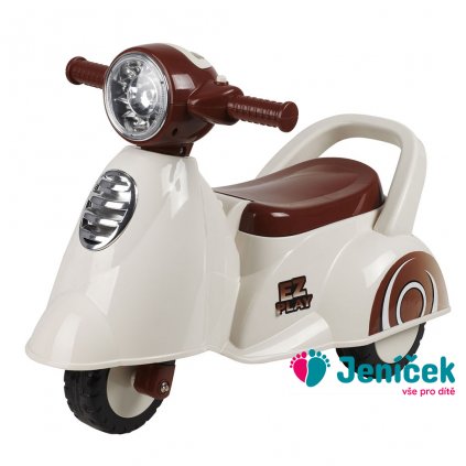 Dětské odrážedlo motorka se zvukem Baby Mix Scooter bílé