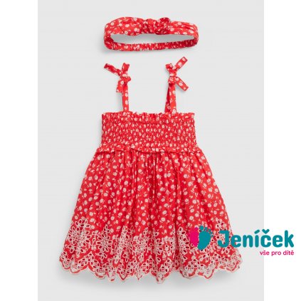 Baby floral šaty Červená