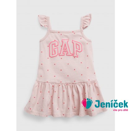 Baby šaty s logem GAP Růžová