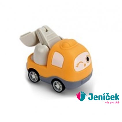 Stavební mini autíčko na setrvačník - meruňkové