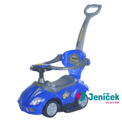 Dětské odrážedlo s vodící tyčí 3v1 Baby Mix Mega Car modré