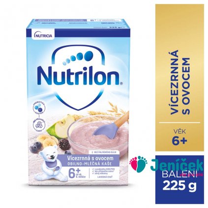 NUTRILON Pronutra® Vícezrnná kaše s ovocem 225 g, 6+