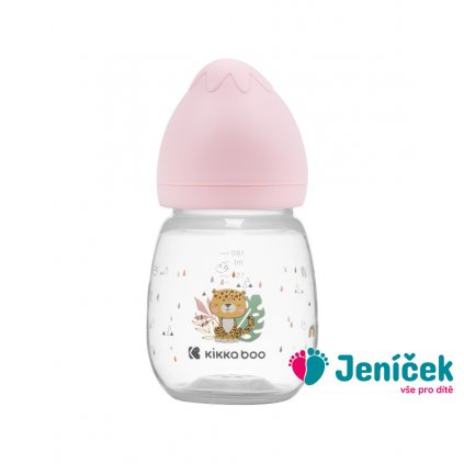 Kojenecká láhev 180ml 3m+ Savanna Pink