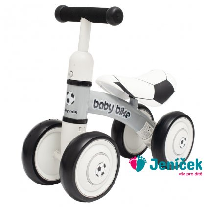 Dětské odrážedlo Baby Mix Baby Bike Černá bílá football