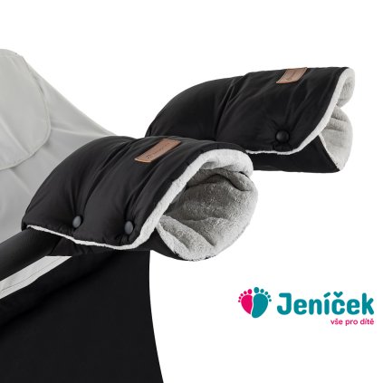 PETITE&MARS Rukávník / rukavice Jasie na kočárek Ink Black