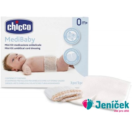 CHICCO Set na ošetření pupečníku Medibaby 3-3ks