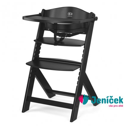 KINDERKRAFT Židlička jídelní Enock Black, Premium