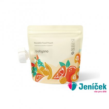 BABYONO Kapsičky na jídlo na opakované použití 150ml, 5 ks