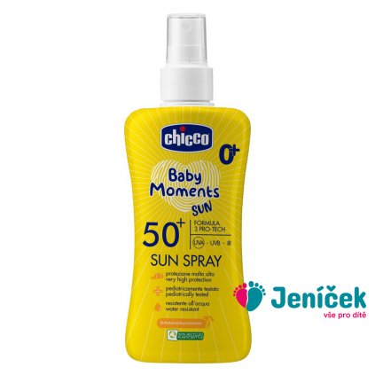 CHICCO Sprej dětský na opalování SPF50+, 150 ml 0m+