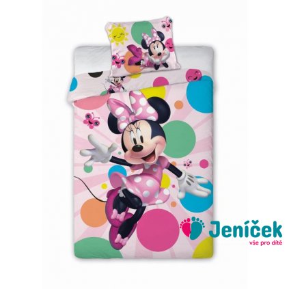 5688eba307207e3d294e5ebc1fd6b57c pofa0429a detske povleceni myska minnie 140x200cm