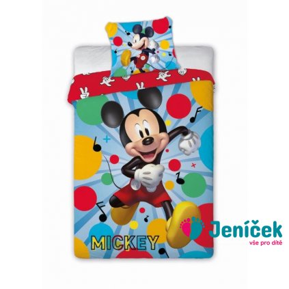 Dětské povlečení Myšák Mickey 140x200 cm  v