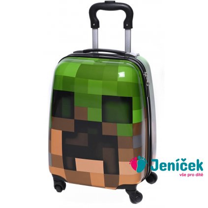 Dětský cestovní kufr Minecraft Pixel 29l