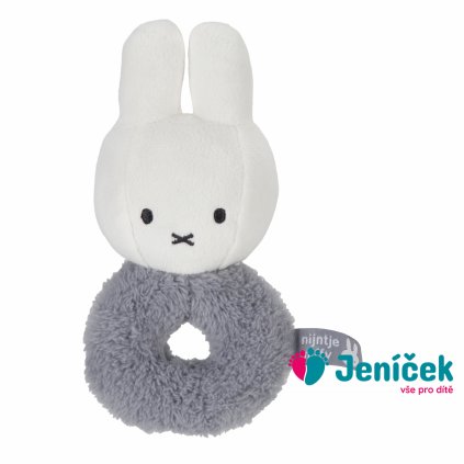 Chrastítko králíček Miffy Fluffy Blue