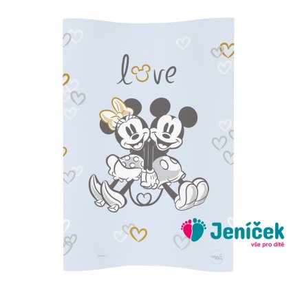 CEBA Podložka přebalovací měkká COSY (50x70) Disney Minnie & Mickey Blue