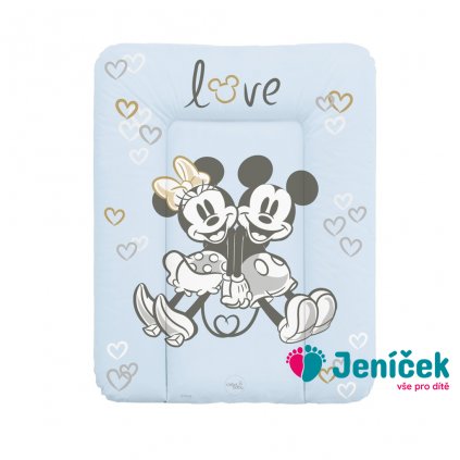 CEBA Podložka přebalovací měkká na komodu (50x70) Disney Minnie & Mickey Blue