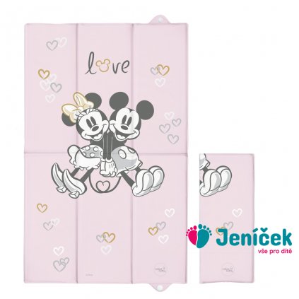 CEBA Podložka přebalovací cestovní (50x80) Disney Minnie & Mickey Pink