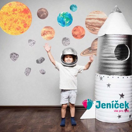 Samolepka na zeď Sluneční soustava S
