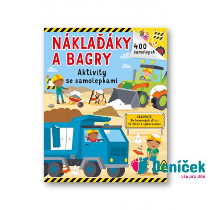 Náklaďáky a bagry - 400 samolepek