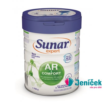 SUNAR Mléko pokračovací kojenecké při ublinkávání, zácpě a kolikách Expert AR+Comfort 2 700g