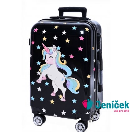 Dětský cestovní kufr Unicorn s hvězdami 45l