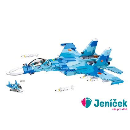 Sluban Model Bricks M38-B0985 Stíhací letoun Su-27 2v1