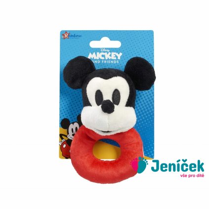 Rainbow Plyšové chrastítko Mickey Mouse