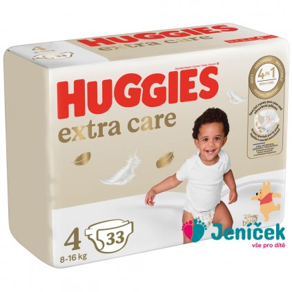 HUGGIES® Pleny jednorázové Extra Care 4 (8-14 kg) 33 ks