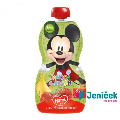 HAMI Kapsička ovocná Mickey Jahoda a banán 110g, 6+