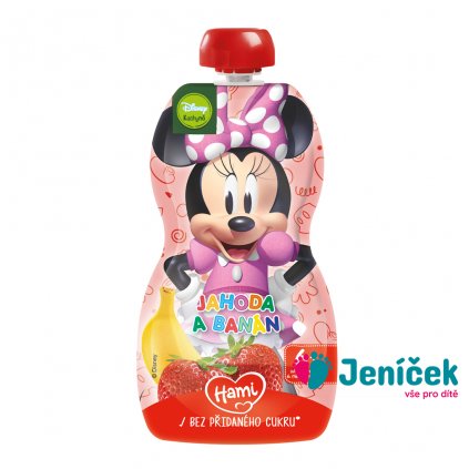 HAMI Kapsička ovocná Minnie Jahoda a banán 110g, 6+