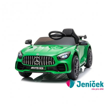 Elektrické autíčko Baby Mix Mercedes-Benz GTR-S AMG green