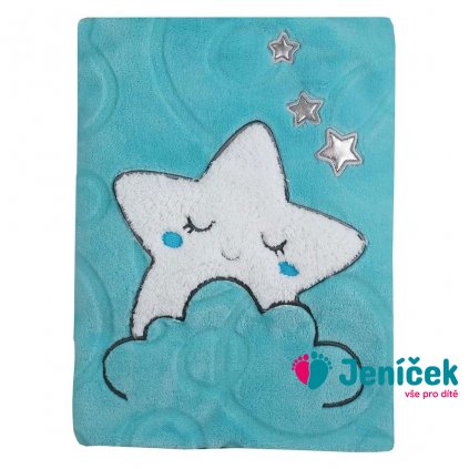 Dětská deka Koala Sleeping Star turquoise