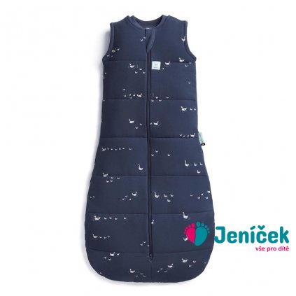 ERGOPOUCH Vak na spaní organická bavlna Jersey Lucky Ducks 3-12 m, 6-10 kg, 2,5 tog