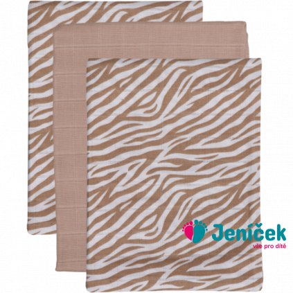 TRYCO Mušelínové plenky, 6ks - Zebra