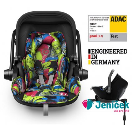 KIDDY Autosedačka Evoluna i-size 2 + Isofix základna 40-83 cm Street Jungle