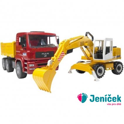 Bruder Nákladní auto MAN a bagr