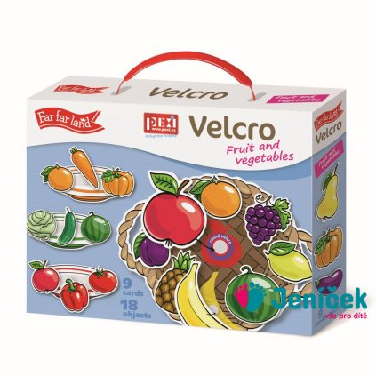 PEXI Velcro skládačky - Ovoce a Zelenina (Fruits and Vegetables)