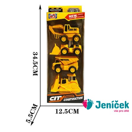 Stavební stroje 4ks