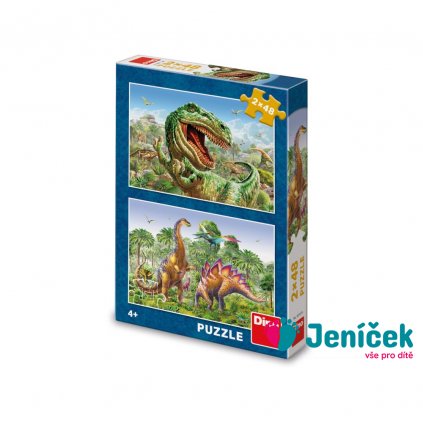 SOUBOJ DINOSAURŮ 2x48 Puzzle