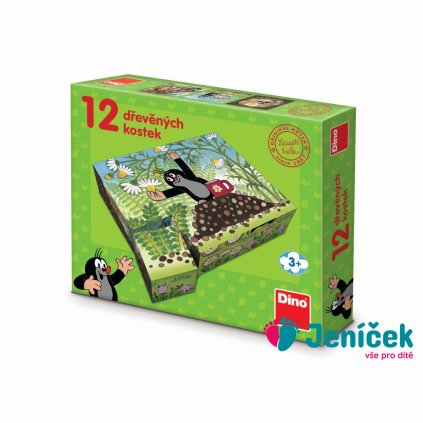 KRTEK A PŘÁTELÉ 12 Dřevěné licenční kostky