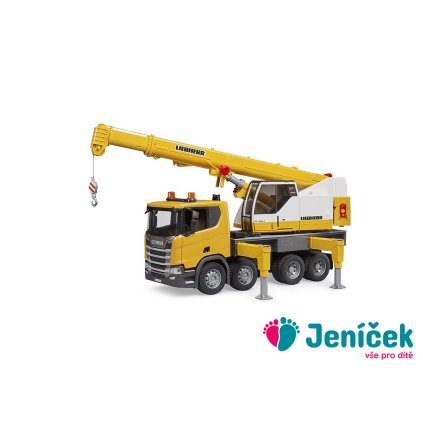 Bruder Nákladní auto Scania s jeřábem Liebherr