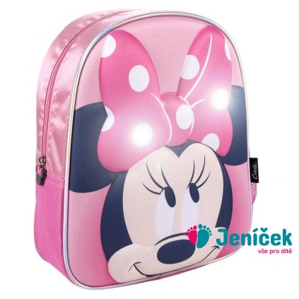 Dětský batoh Myška Minnie LED svítící