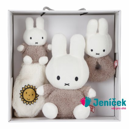 Dárková sada králíček Miffy Fluffy Taupe