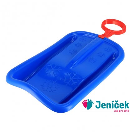 Sáňkovací kluzák s pohyblivým madlem Baby Mix SNOW ARROW 74 cm modrý