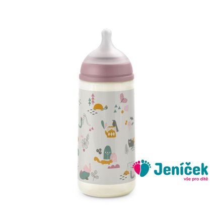 SUAVINEX | Kojenecká láhev 360 ml L Walk - zelená