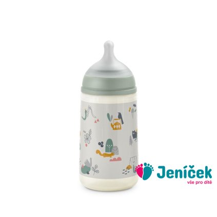 SUAVINEX | Kojenecká láhev 270 ml M Walk - růžová