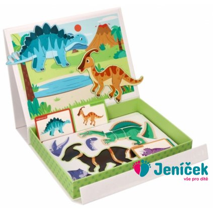 Magnetická vkládačka/puzzle Adam Toys, Dinosaurus