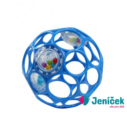 OBALL Hračka Oball RATTLE 10 cm blue 0m+