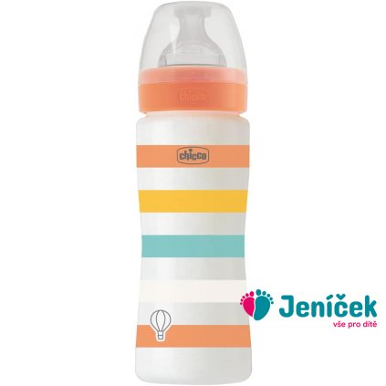 CHICCO Láhev kojenecká Well-being silikon 330 ml uni