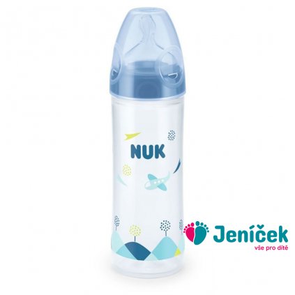 Kojenecká láhev NUK LOVE 250 ml, 6-18 m modrá